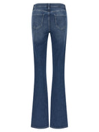 Selma Stone-Washed Denim Flared Jeans