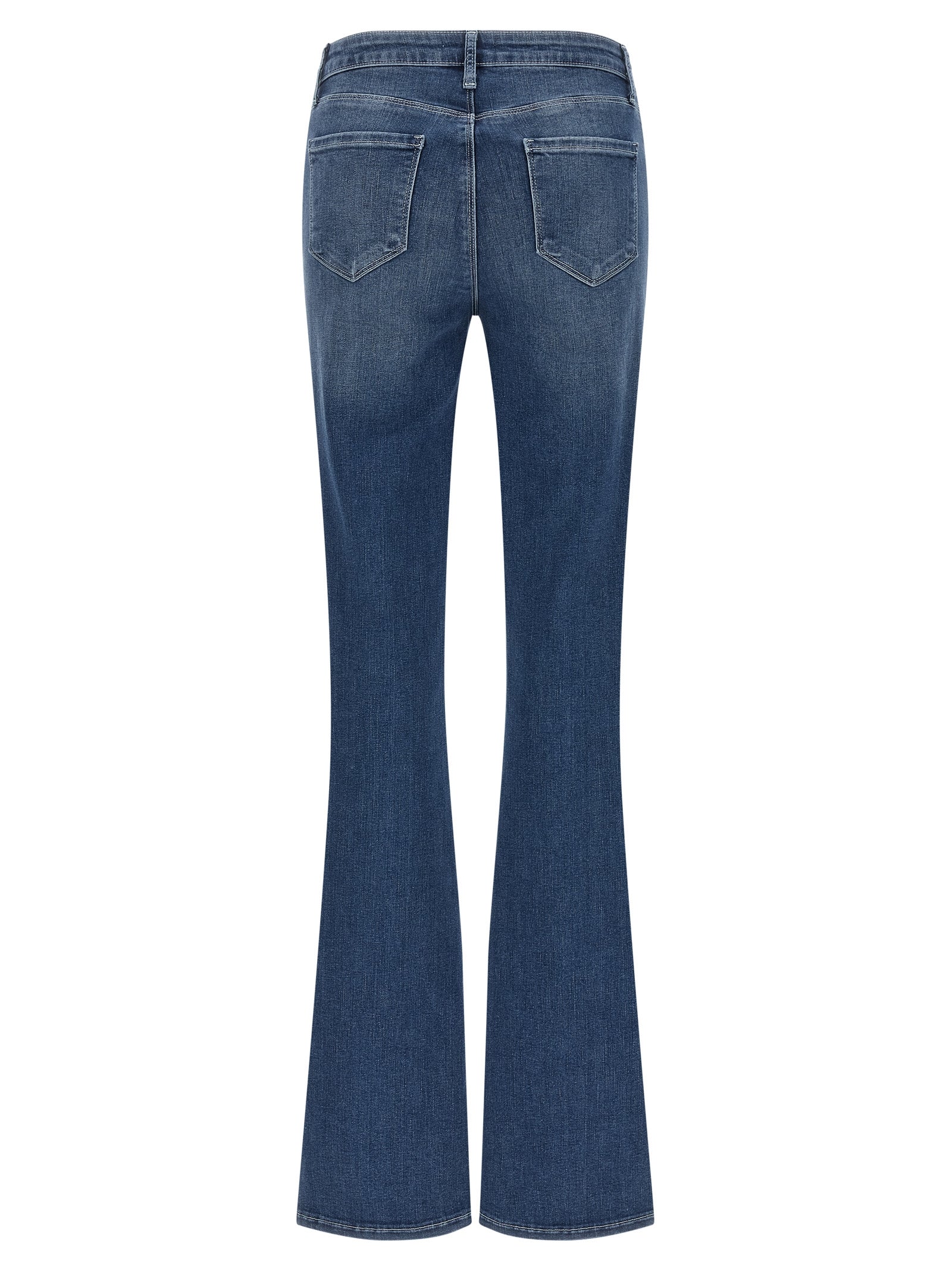 Selma Stone-Washed Denim Flared Jeans