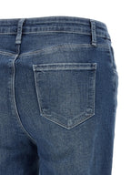 Selma Stone-Washed Denim Flared Jeans