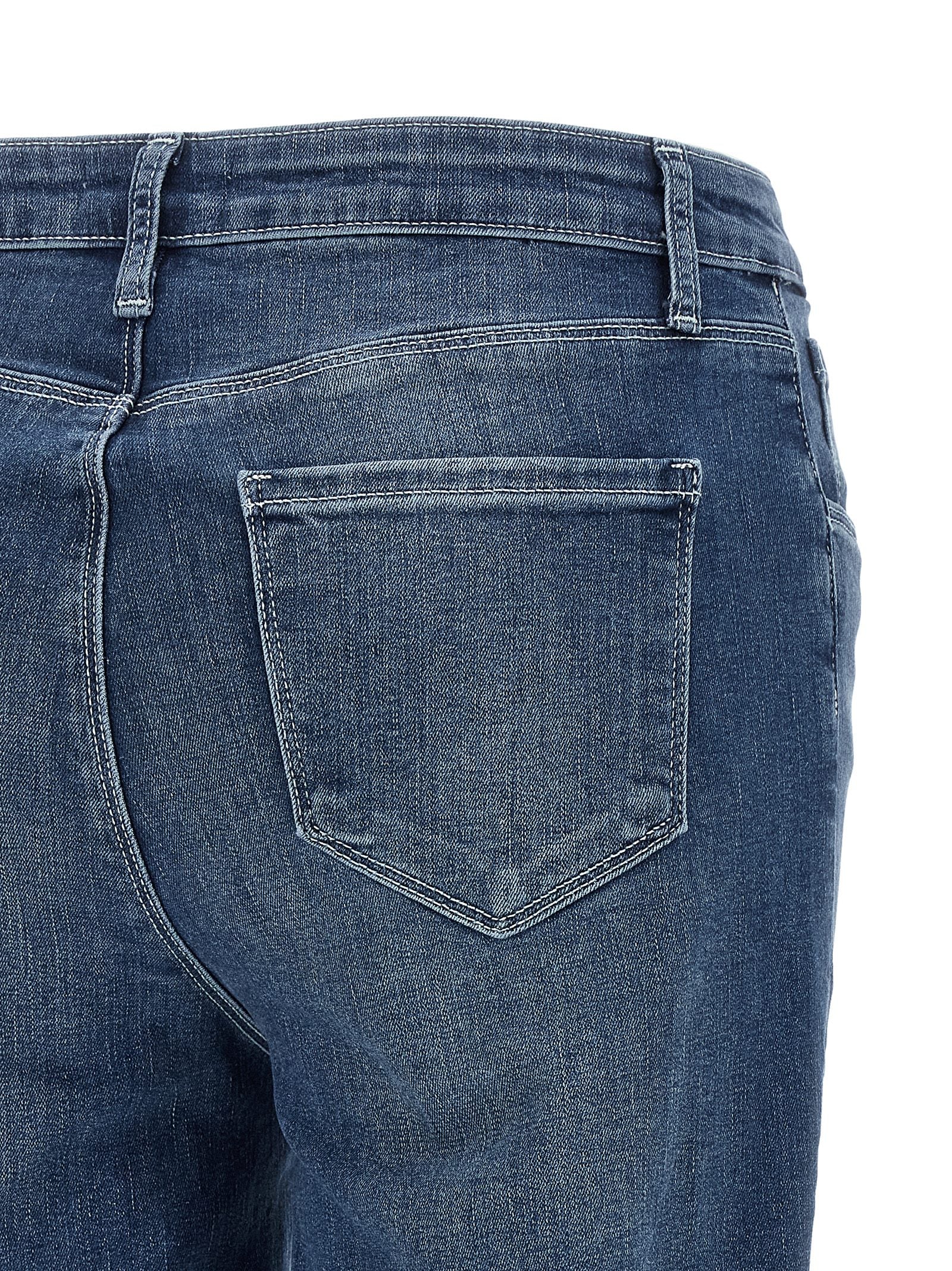 Selma Stone-Washed Denim Flared Jeans