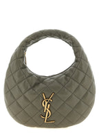 Gray Lamb Leather Baby Icarino Handbag