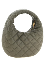 Gray Lamb Leather Baby Icarino Handbag