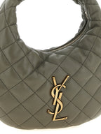 Gray Lamb Leather Baby Icarino Handbag