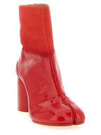 Bovine Leather Multicolor Ankle Boots