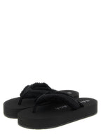 Viscose Silk Jet Lag Flip-Flop Sandals