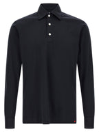 Positano Blue Cotton Polo Shirt