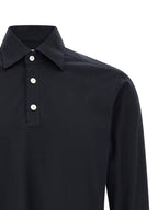 Positano Blue Cotton Polo Shirt
