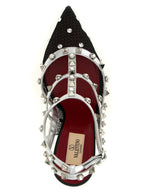 Multicolor Polyester Rockstud Pumps
