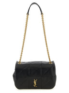 Black Lamb Leather Shoulder Bag