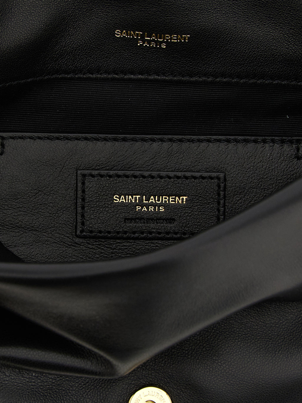 Black Lamb Leather Shoulder Bag