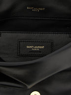 Black Lamb Leather Shoulder Bag