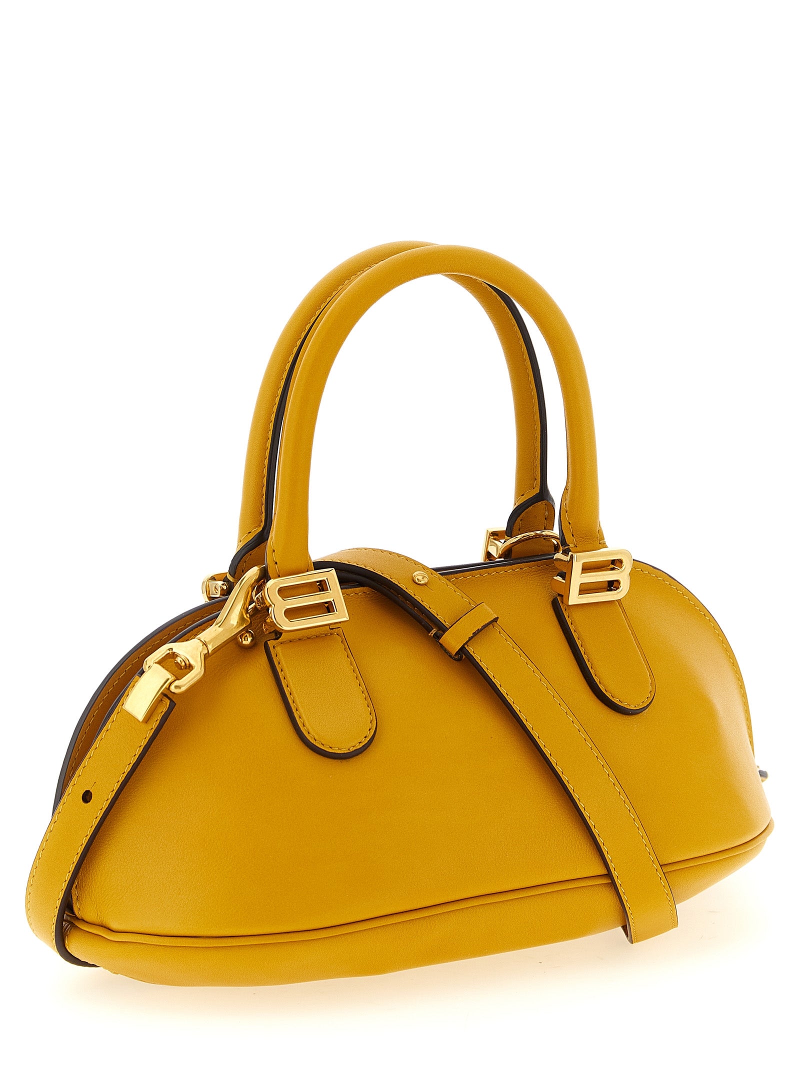 Mini Yellow Calfskin Satchel