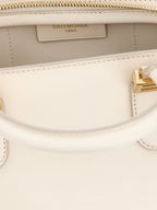 White Calfskin Mini Smooth Handbag