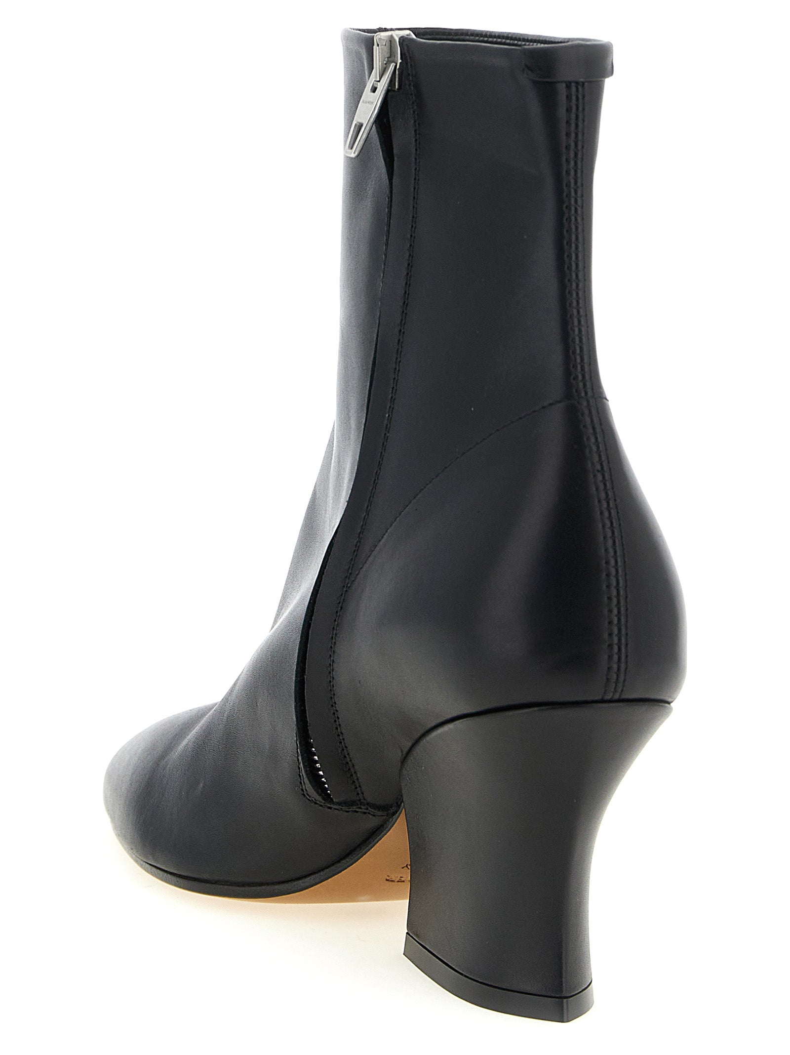 Calfskin Lune Ankle Boots