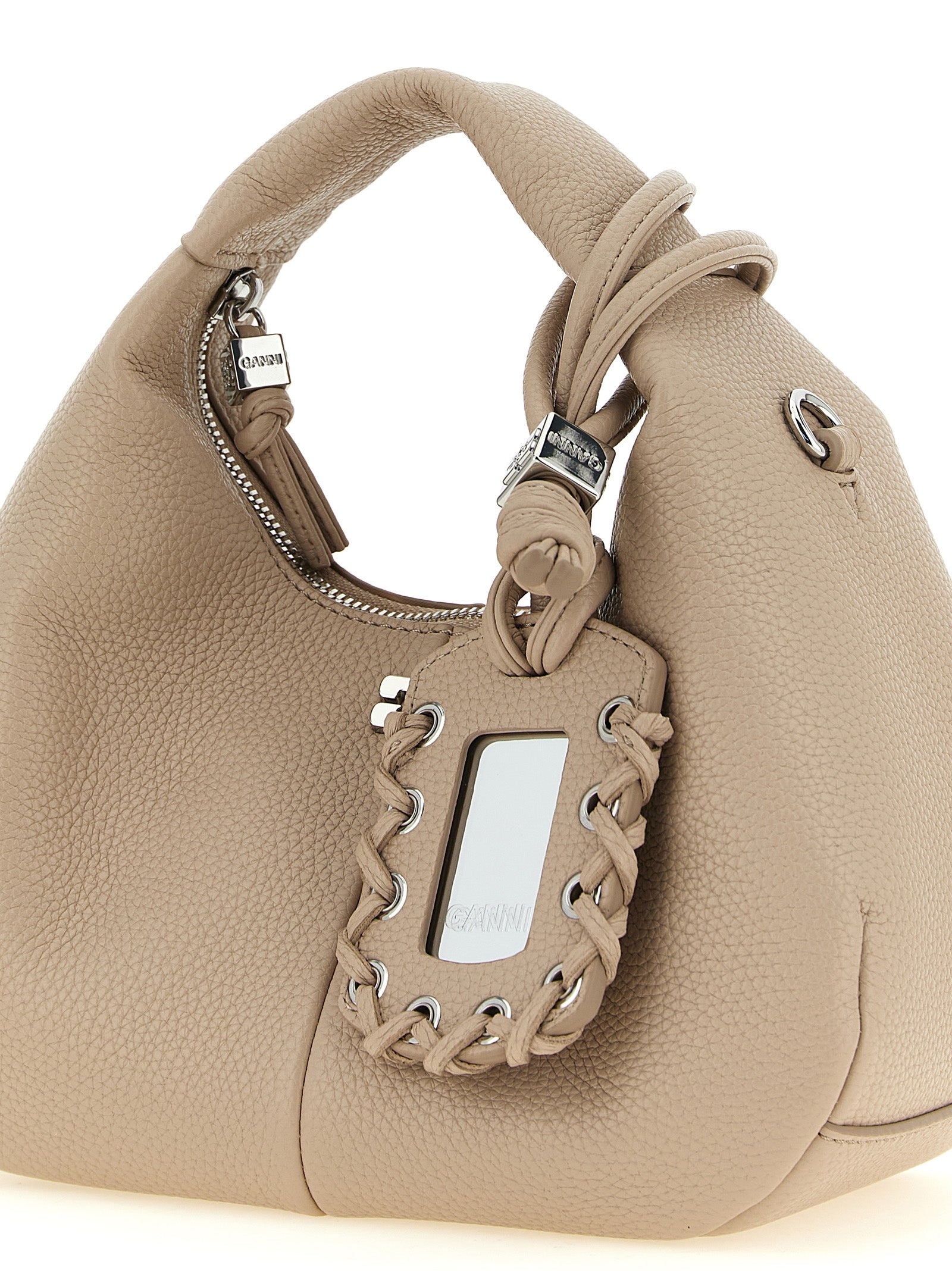 Mini Hobo Faux Leather Handbag