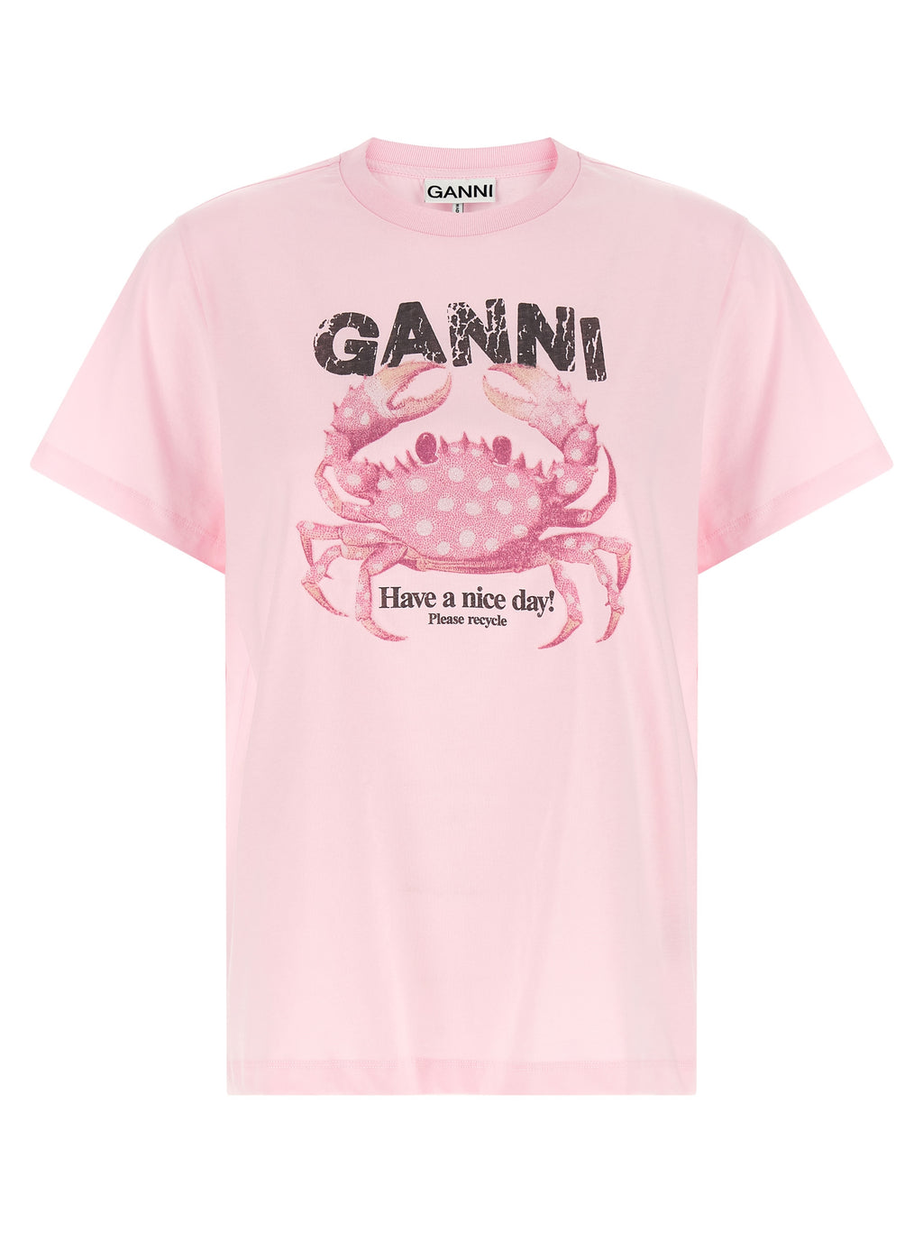 Pink Organic Cotton Crew Tee