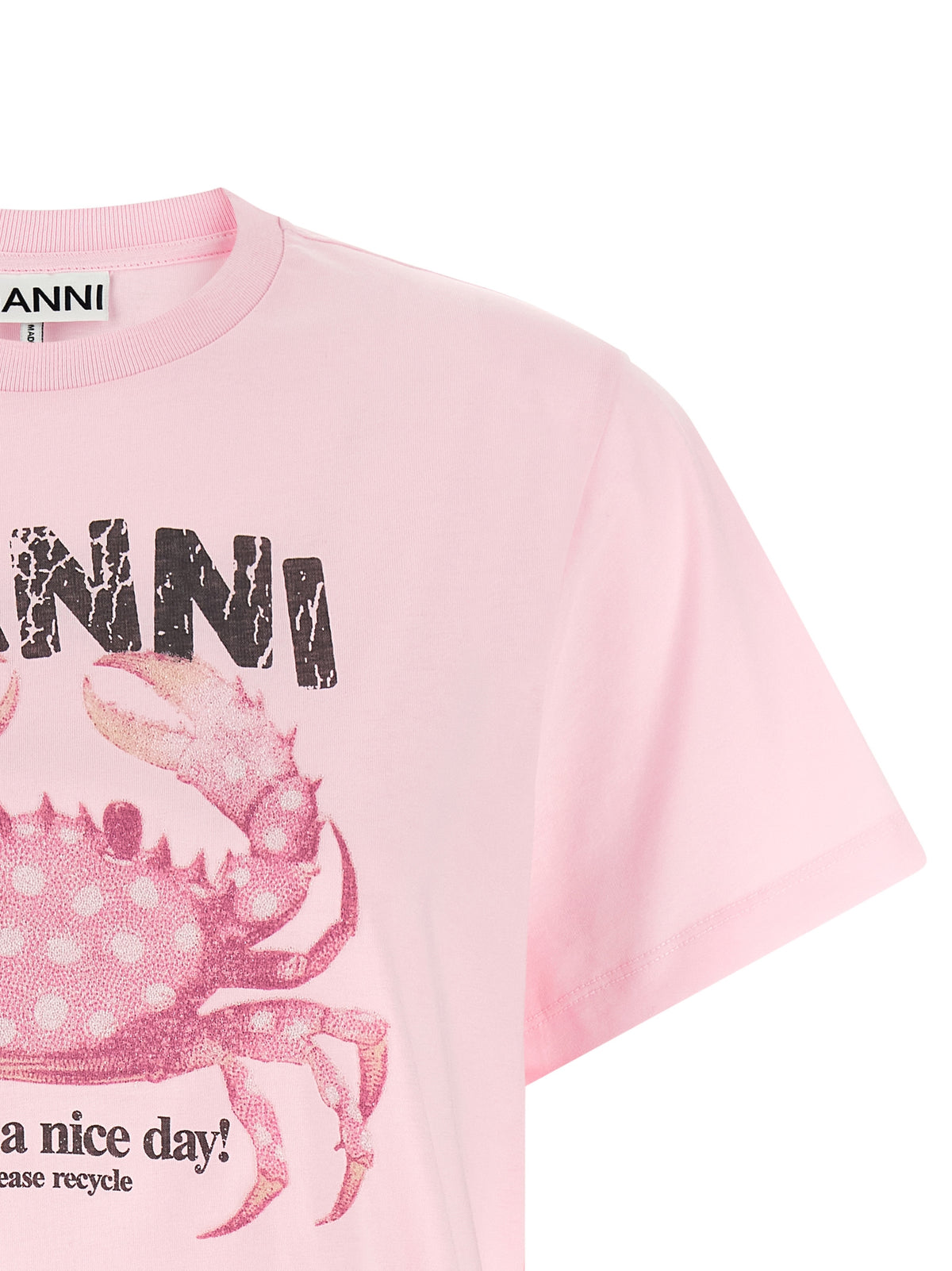 Pink Organic Cotton Crew Tee