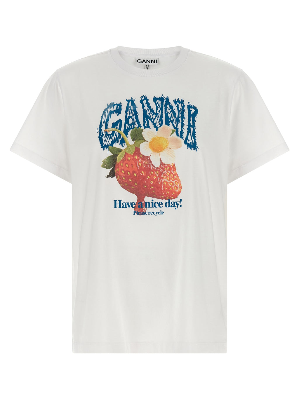 Organic Cotton Strawberry Print Tee