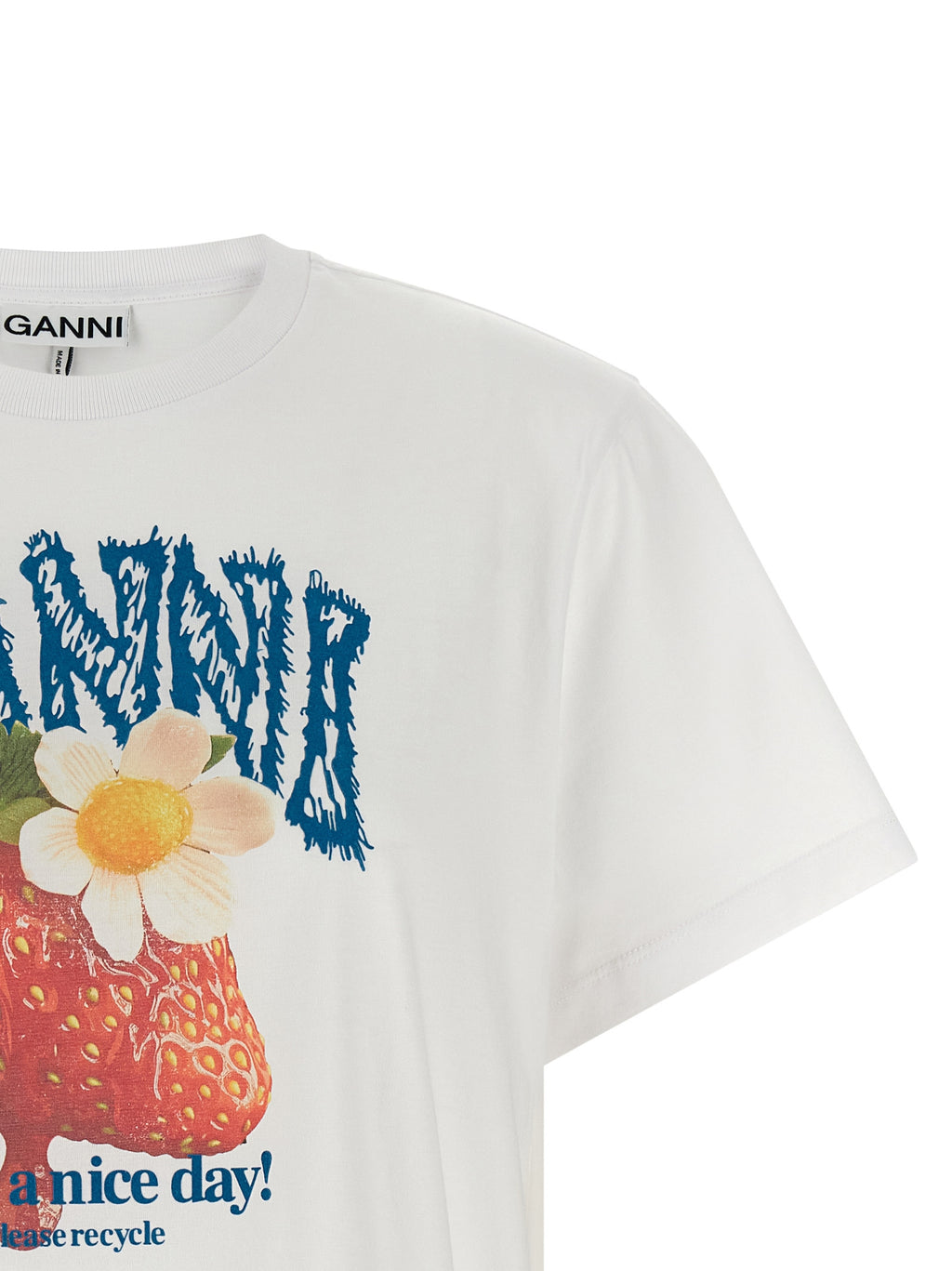 Organic Cotton Strawberry Print Tee