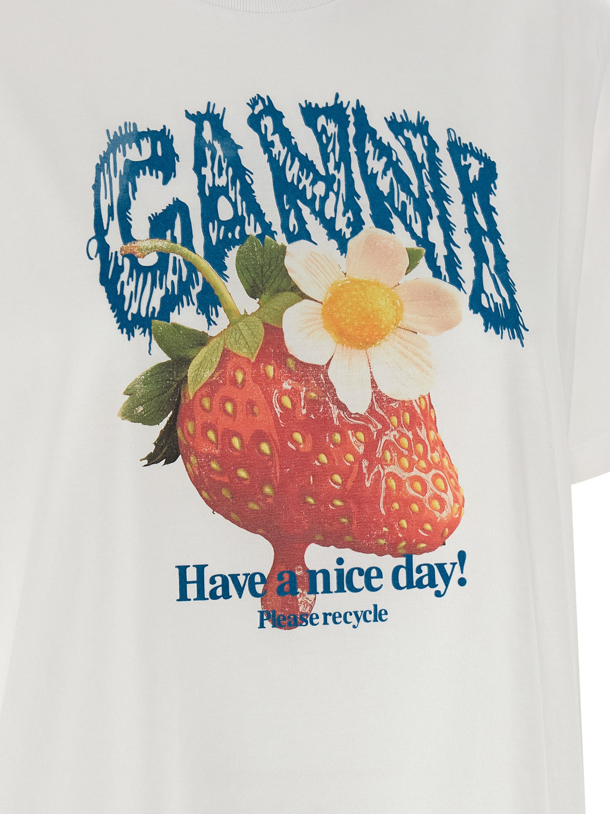 Organic Cotton Strawberry Print Tee