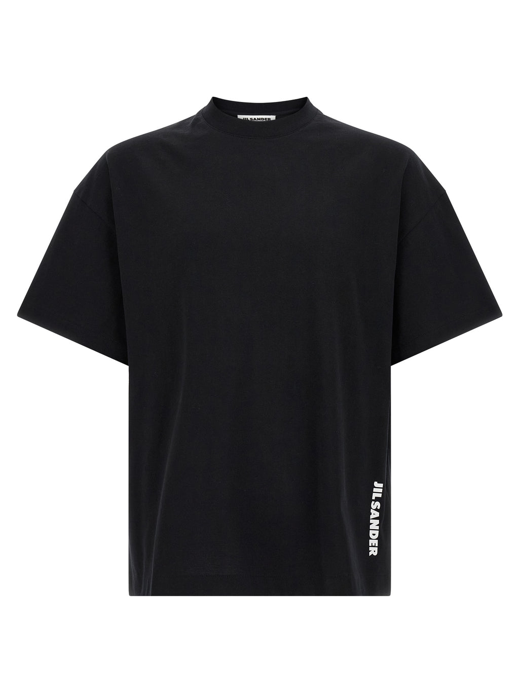White/Black Cotton T-Shirt