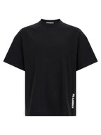 White/Black Cotton T-Shirt