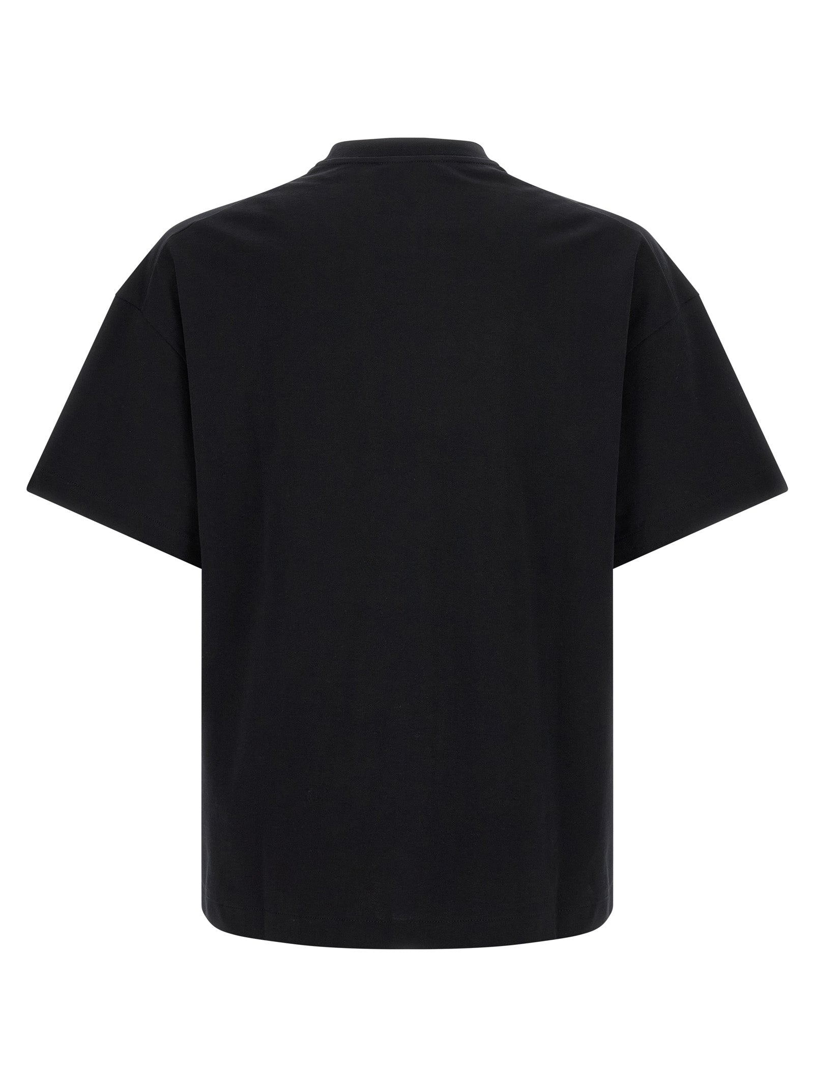 White/Black Cotton T-Shirt