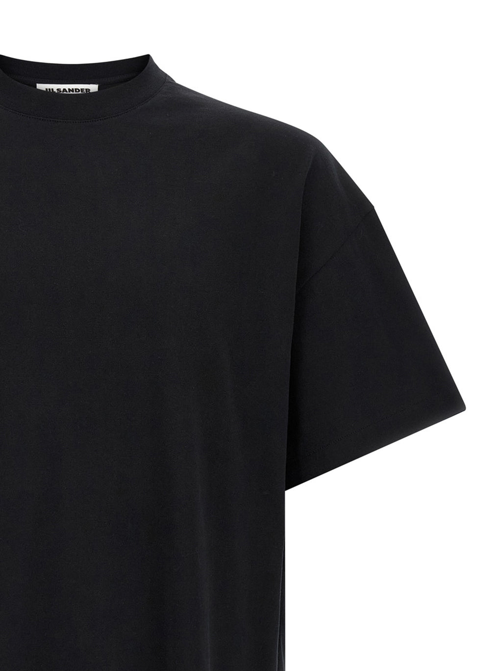 White/Black Cotton T-Shirt