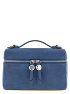 Blue Lamb Leather Romy Slim Shoulder Bag