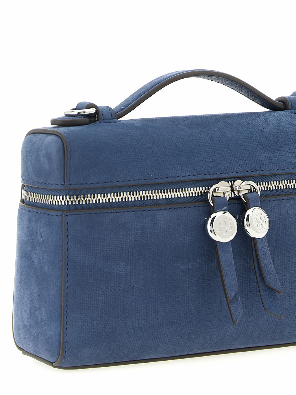 Blue Lamb Leather Romy Slim Shoulder Bag