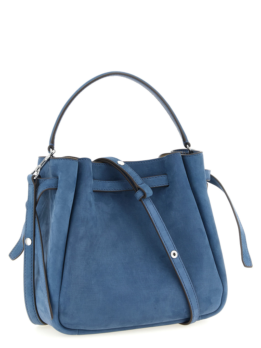 Blue Lamb Leather Handbag