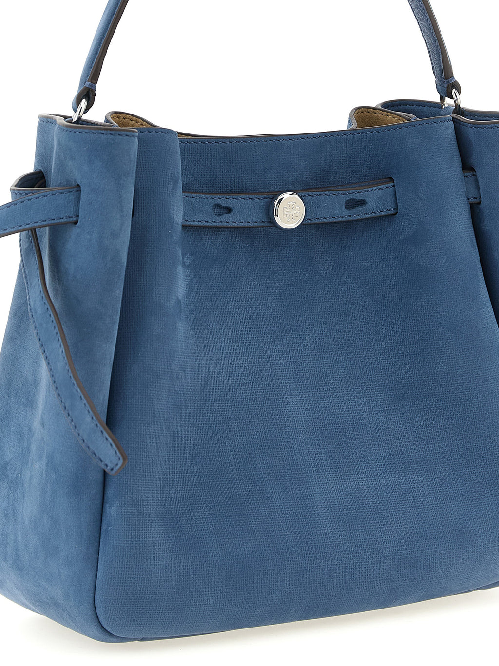 Blue Lamb Leather Handbag
