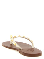 Calfskin Thong Rockstud Sandals