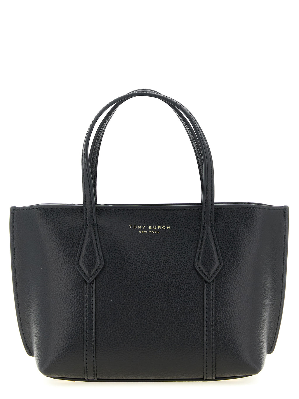 Black Cowhide Perry Mini Handbag