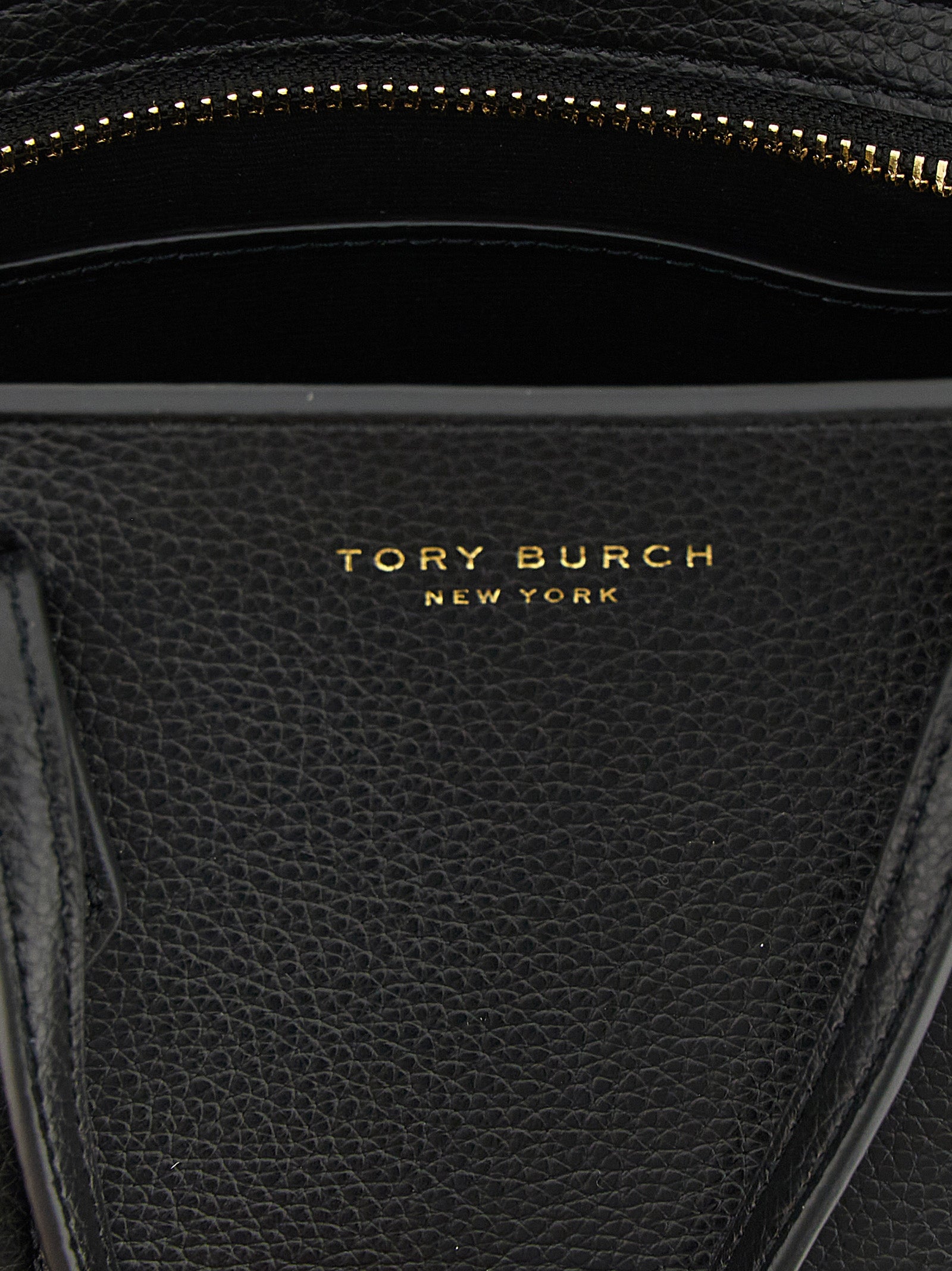 Black Cowhide Perry Mini Handbag