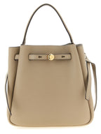 Beige Cowhide Romy Bucket Bag