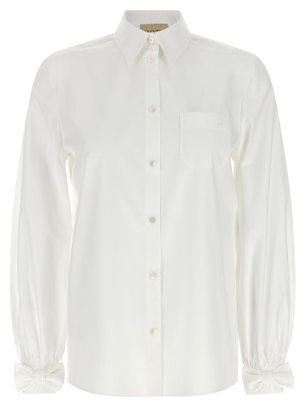 White Cotton Poplin Blouse