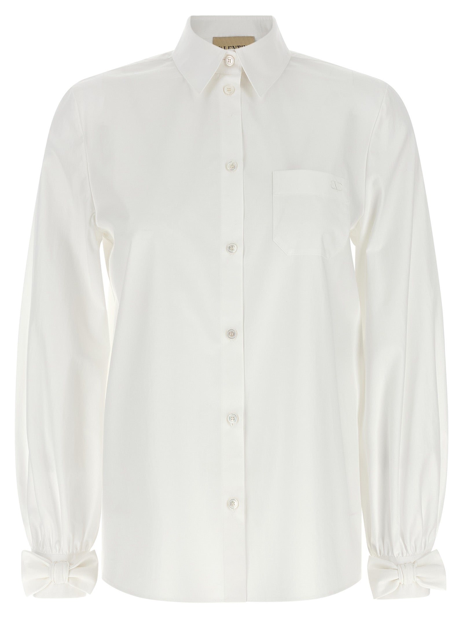 White Cotton Poplin Blouse