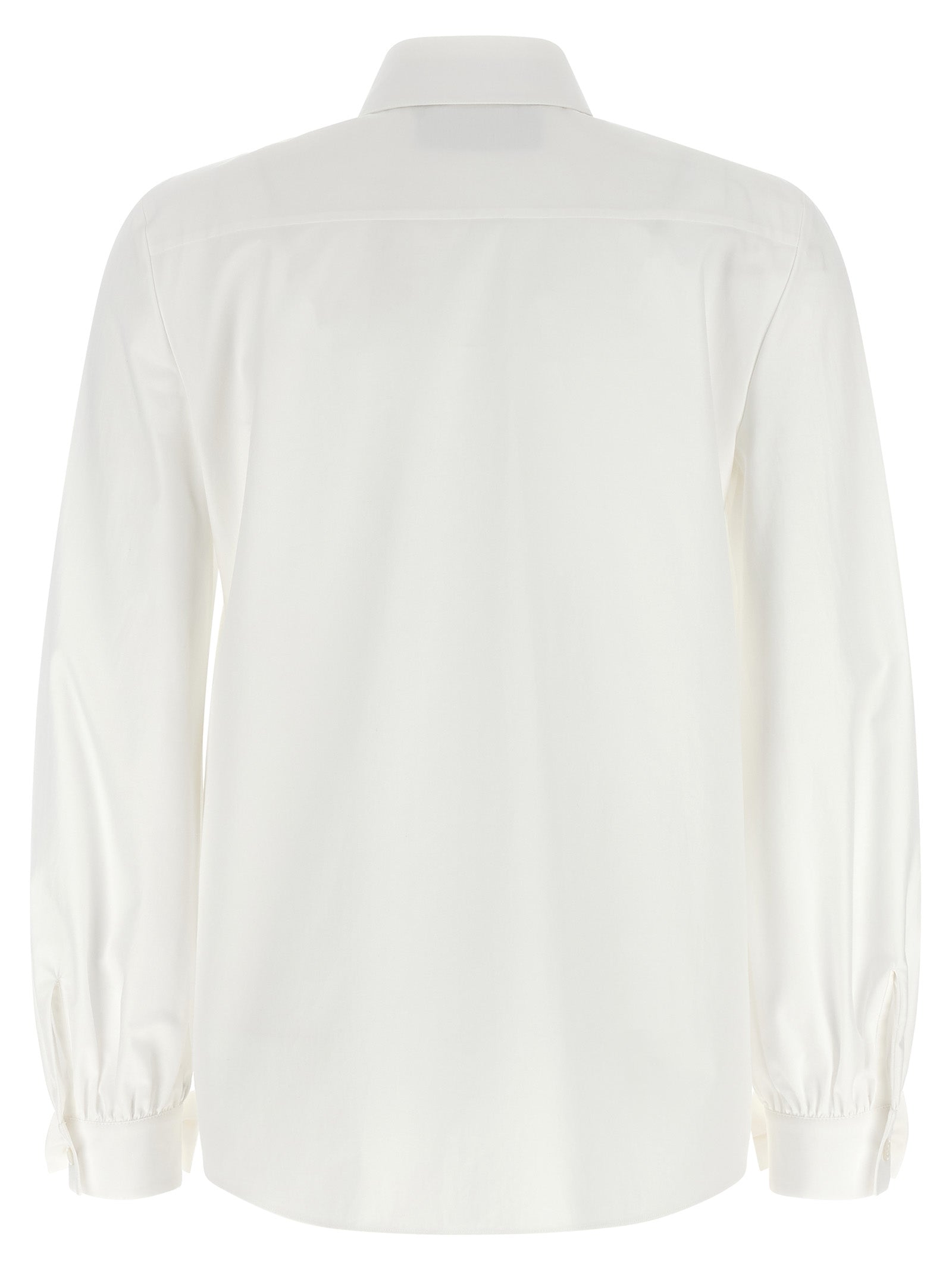 White Cotton Poplin Blouse