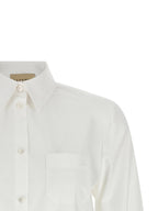 White Cotton Poplin Blouse