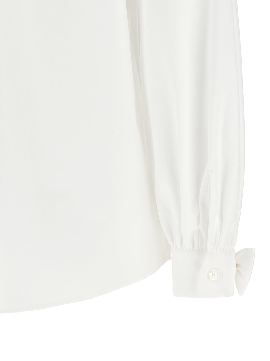 White Cotton Poplin Blouse
