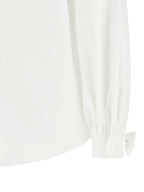 White Cotton Poplin Blouse