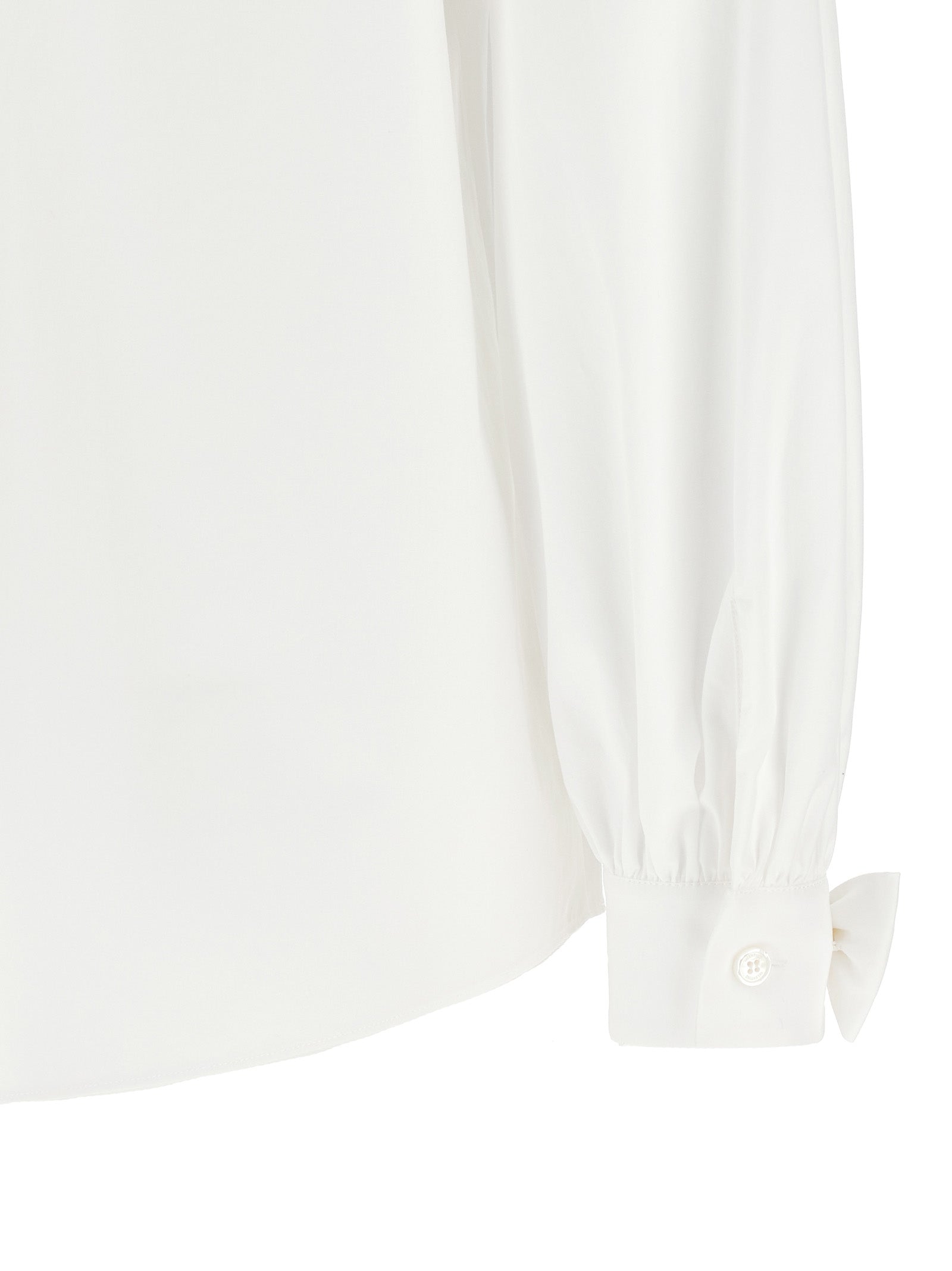 White Cotton Poplin Blouse