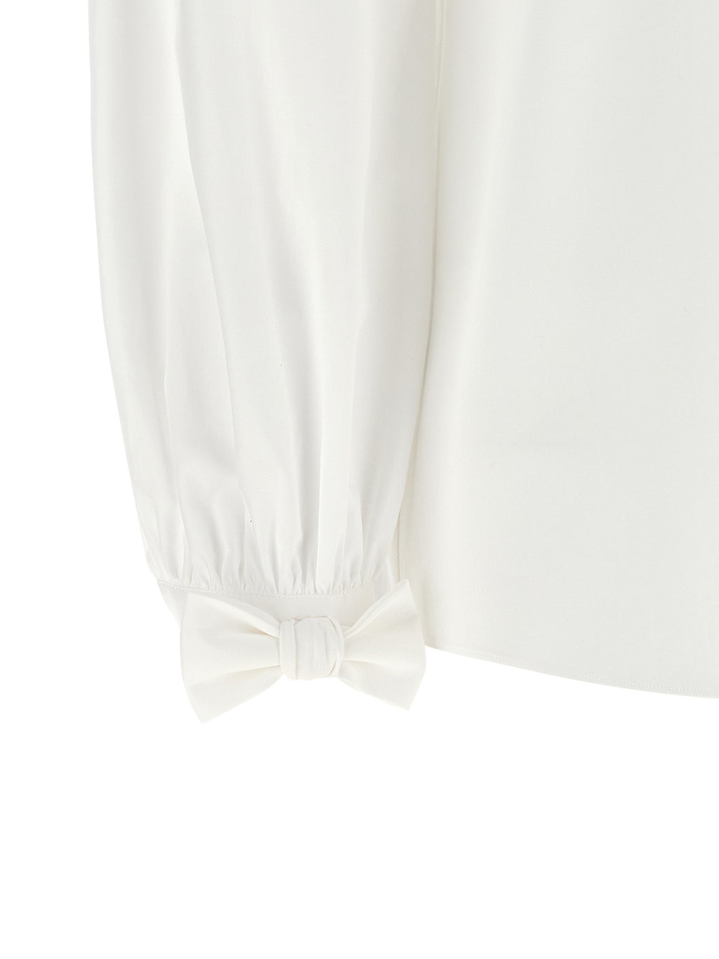 White Cotton Poplin Blouse