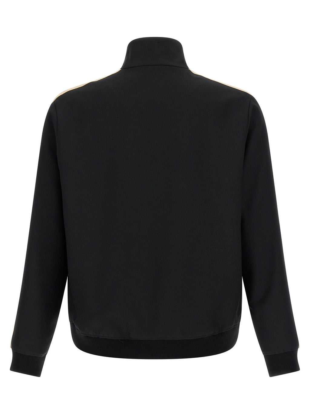 Black Tech Fabric Turtleneck Sweatshirt