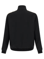 Black Tech Fabric Turtleneck Sweatshirt