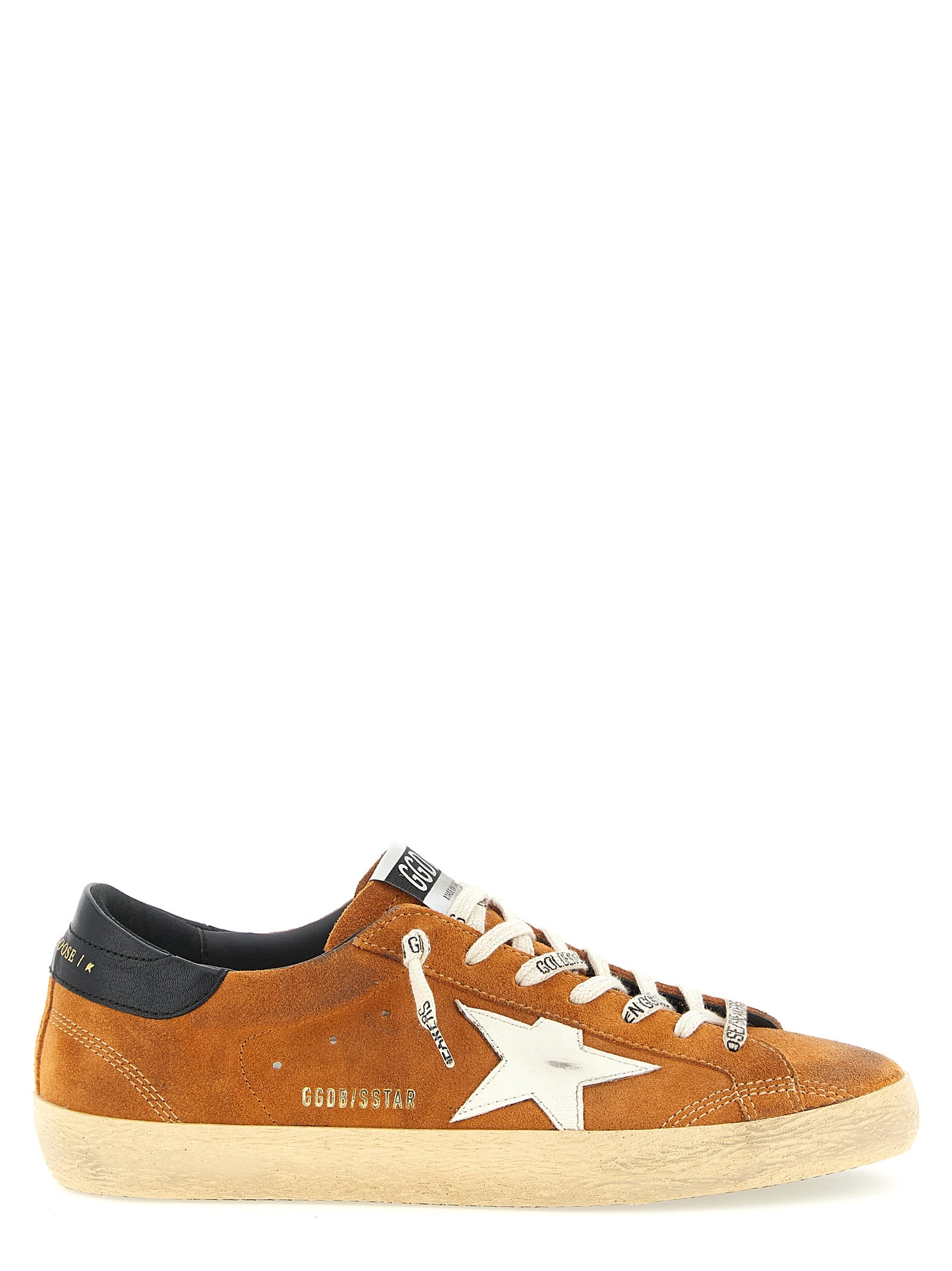 Orange Cowhide Super‑Star Low‑Top Sneaker