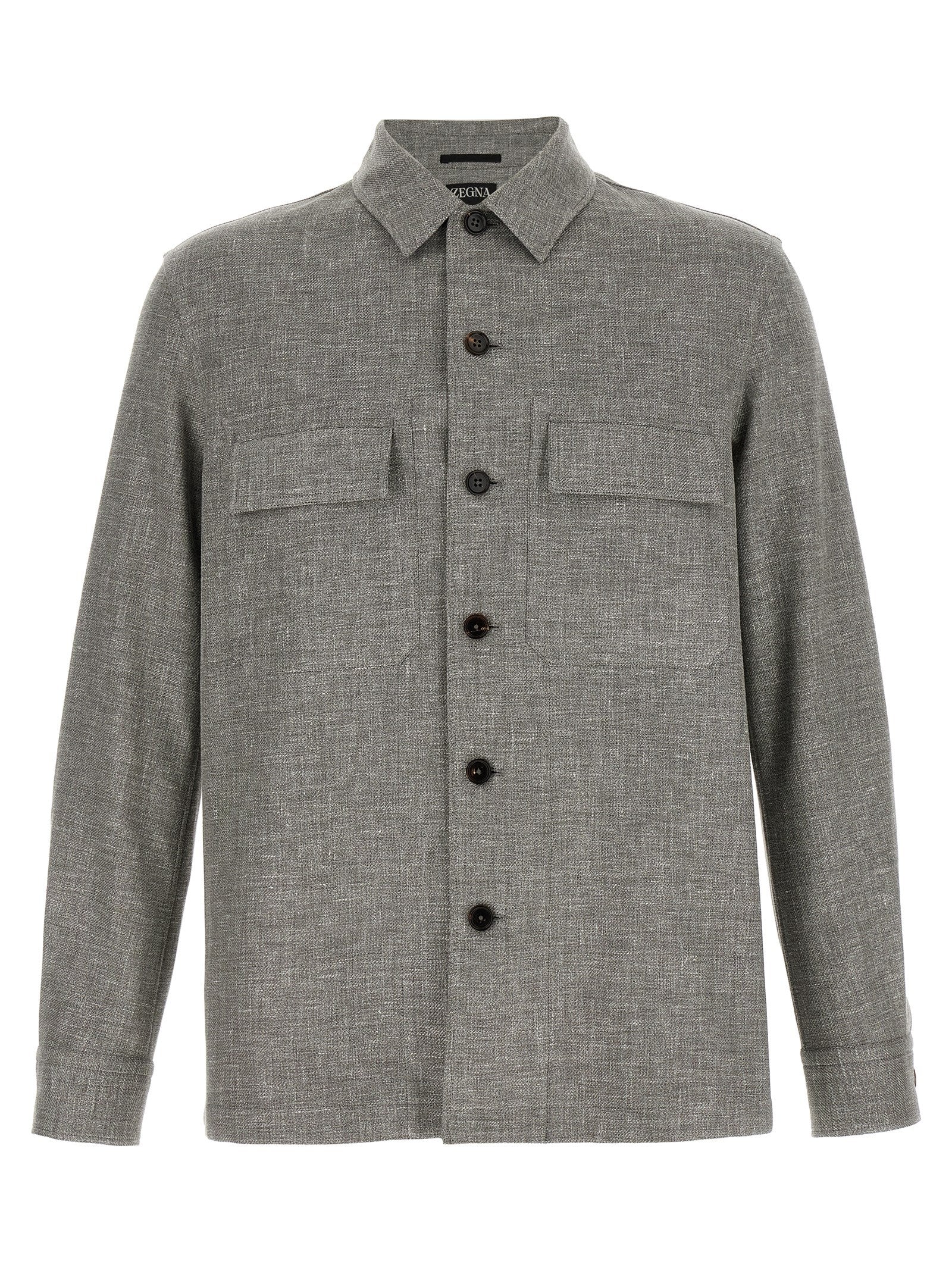 Linen Wool Silk Blouse