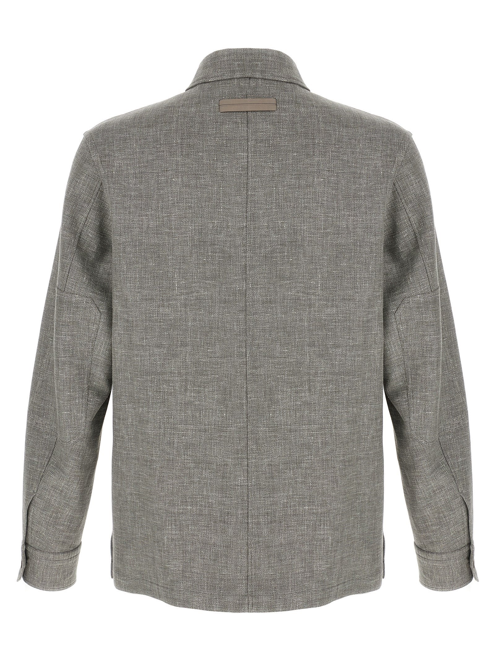 Linen Wool Silk Blouse