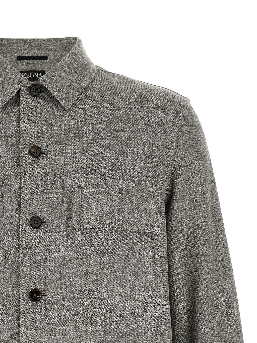 Linen Wool Silk Blouse